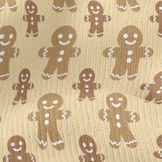 Gingerbread Man Stretch Jersey