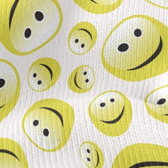 Shiny Smiling Face Stretch Jersey