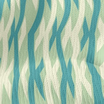Two-Color Cross Lines Stretch Jersey