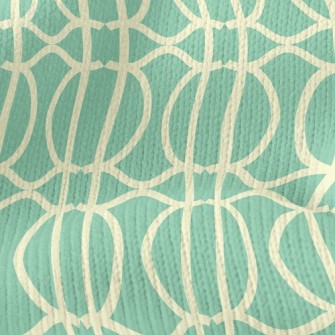 Interlaced Circles And Lines Stretch Jersey