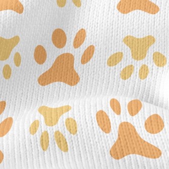 Upside Down Dog Footprints Stretch Jersey