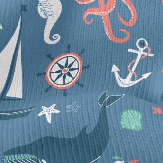 Cute Sea Creatures Stretch Jersey