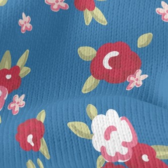Elegant Rose Floral Stretch Jersey