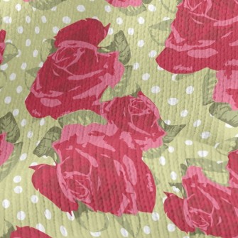 Big Rose Dot Stretch Jersey