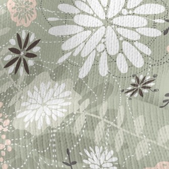 Classical Country Flowers Stretch Jersey