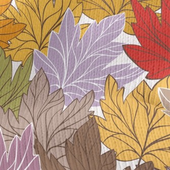 Withered Yellow Maple Leaf Stretch Jersey