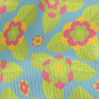 Green Flower Stretch Jersey