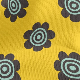 Black Spiral Sunflower Stretch Jersey