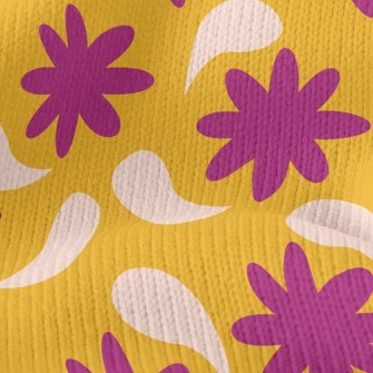 Cute Little Flower Braid Stretch Jersey
