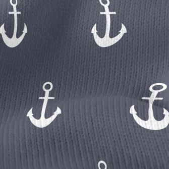 Plain Navy Stretch Jersey