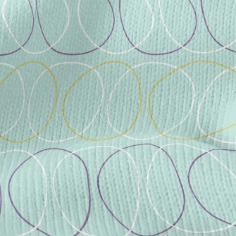 Visual Circle Lines Stretch Jersey