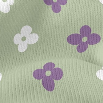Temperament Two-Color Floret Stretch Jersey