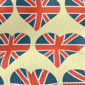 Union Jack Heart Stretch Jersey
