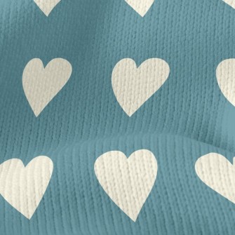 Simple Arrangement Of Hearts Stretch Jersey