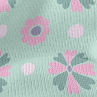 Cute Bicolor Petals Stretch Jersey