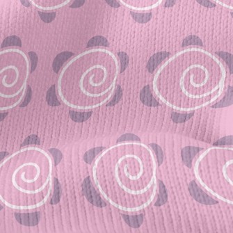 Swirl Dot Florets Stretch Jersey