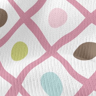 Colorful Lines Dots Stretch Jersey