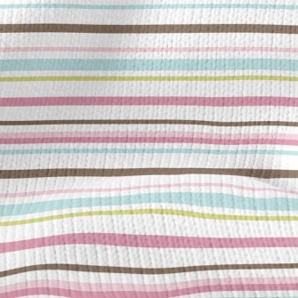 Horizontal Stripes Stretch Jersey