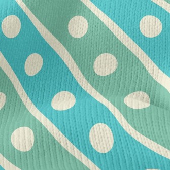 Pop Style Diagonal Stripes Stretch Jersey