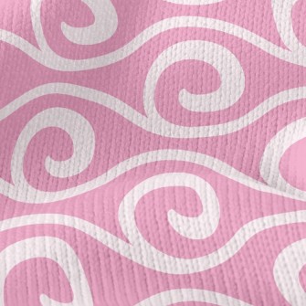 Cute Swirl Waves Stretch Jersey