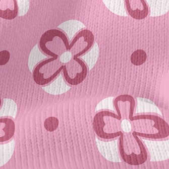 Changing Pink Flowers Stretch Jersey