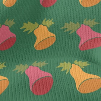 Bicolor Christmas Bells Stretch Jersey