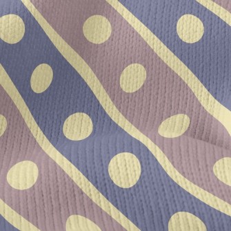Cool Color Diagonal Stripes Stretch Jersey