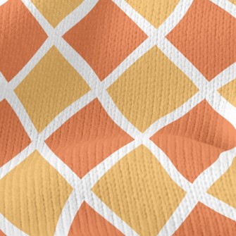 Vitality Rhombus Stitching Stretch Jersey