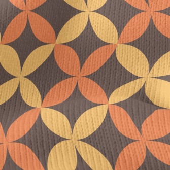 Two-Color Petal-Shaped Floral Stretch Jersey