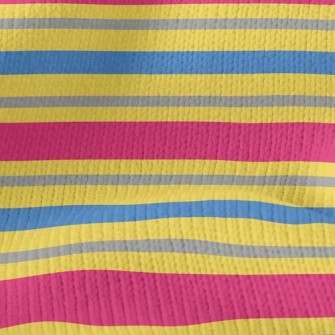Visually Colorful Lines Stretch Jersey