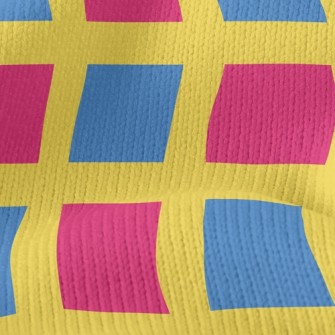 Two-Color Square Stretch Jersey