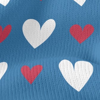 Fashion Two-Color Heart Stretch Jersey