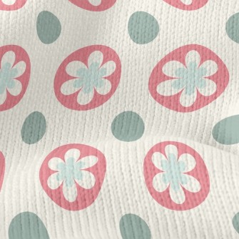 Circle Flower Dots Stretch Jersey