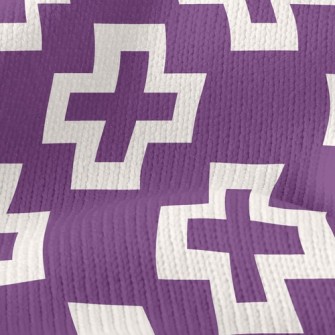 Psychedelic Cross Print Stretch Jersey