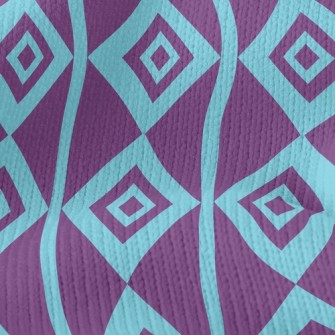 Psychedelic Purple Rhombus Stretch Jersey