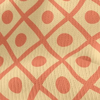 Cross Diamond Dots Stretch Jersey