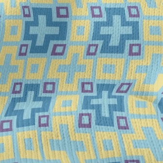 Cross Block Mosaic Stretch Jersey