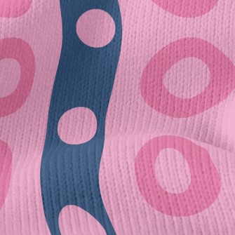 Strips Of Dots Stretch Jersey