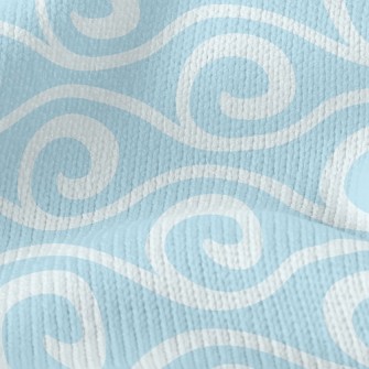 Curly Sea Waves Stretch Jersey
