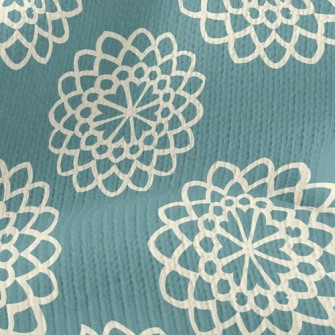 Gorgeous Coil Flowers Stretch Jersey