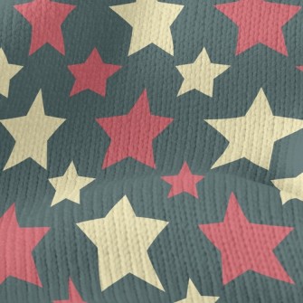 Two-Color Big And Small Stars Stretch Jersey