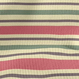 Christmas Horizontal Stripes Stretch Jersey