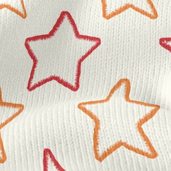 Two Color Line Stars Stretch Jersey