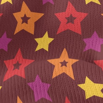 Colorful Hollow Stars Stretch Jersey