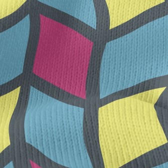 Colorful Mosaic Waves Stretch Jersey