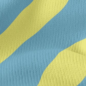 Fluorescent Diagonal Stripes Stretch Jersey