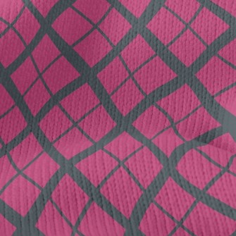 Mesh Staggered Rhombus Stretch Jersey