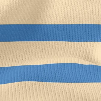 Navy Stripes Stretch Jersey