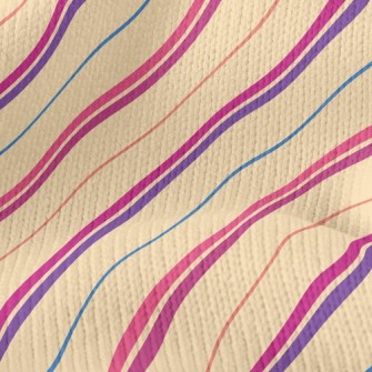 Color Stripes Stretch Jersey