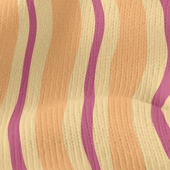 Two-Color Stripes Stretch Jersey